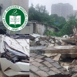 Doctors Seek Compensation After Atomic Energy Wall Collapse Damages Vehicles at JPMC
