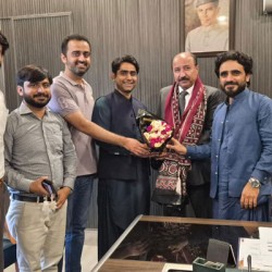 YDA Sindh delegation felicitates Dr Ashiq Shah on appointment as DHO East Karachi