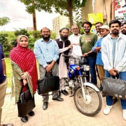 Motorbike Distribution to Strengthen Outreach Vaccination Services in District Central