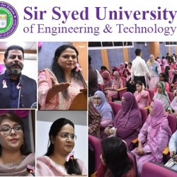 Sir Syed University holds seminar on breast cancer awareness as experts call for early detection