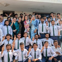 Shabana Baloch honoured after being elected president of Young Nursing Association Karachi