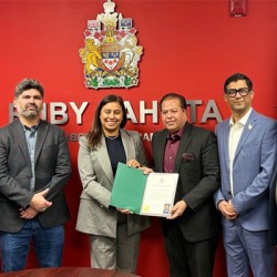 Dr. Zahid Hasan Ansari Receives Appreciation Certificate from Canadian Minister Ruby Sahota