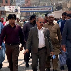 Secretary Health Sindh Tahir Hussain Sanghi Reviews Development Projects at Dr. Ruth K.M. Pfau CHK