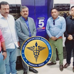 Health Reporters Association Delegation Visits Wasim Hashmi, Condemns Attack and Assures Support