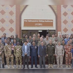 International Military Delegation Visits ICCBS, Karachi University