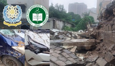Doctors Seek Compensation After Atomic Energy Wall Collapse Damages Vehicles at JPMC