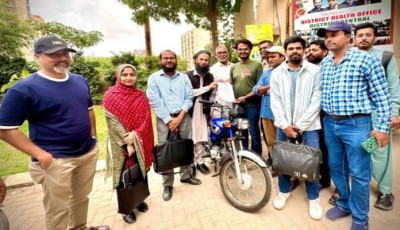 Motorbike Distribution to Strengthen Outreach Vaccination Services in District Central