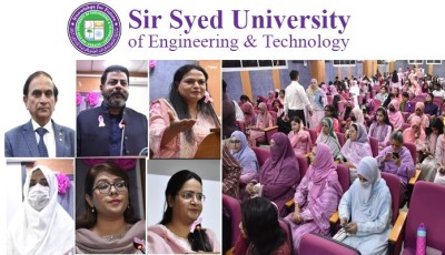 Sir Syed University holds seminar on breast cancer awareness as experts call for early detection