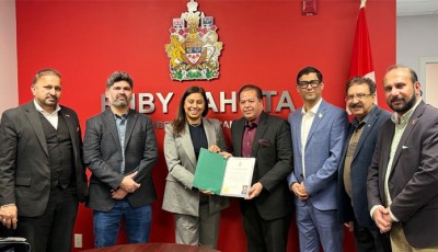 Dr. Zahid Hasan Ansari Receives Appreciation Certificate from Canadian Minister Ruby Sahota