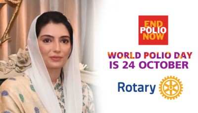 First lady Aseefa Bhutto Zardari reaffirms Pakistan’s resolve to end polio on world day