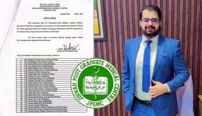 Recognizing His Contributions, JPMC Assigns Key Emergency Department Role to Dr. Irfan Siddiqui