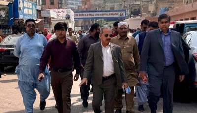 Secretary Health Sindh Tahir Hussain Sanghi Reviews Development Projects at Dr. Ruth K.M. Pfau CHK