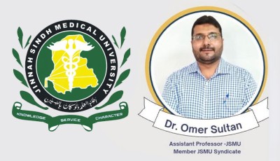 Dr. Muhammad Omer Sultan elected to JSMU syndicate as assistant professor representative