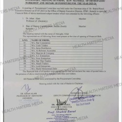 Favoritism Exposed: Jinnah Hospital Awards Billions to Absent Khan Traders in Violation of Rules - Archive 8