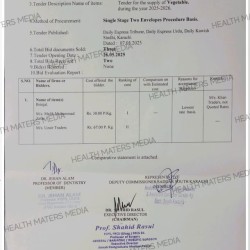 Favoritism Exposed: Jinnah Hospital Awards Billions to Absent Khan Traders in Violation of Rules - Archive 5