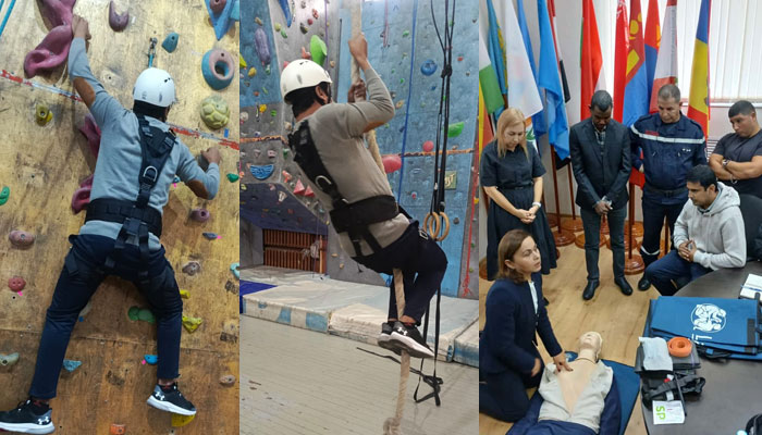 Pakistani instructor represents country at international civil defense training in Russia