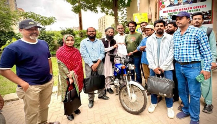 Motorbike Distribution to Strengthen Outreach Vaccination Services in District Central
