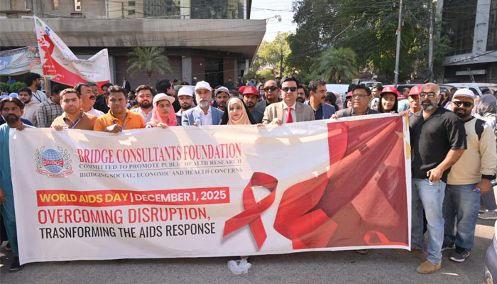 World AIDS Day observed by CDC-I, Sindh health department with awareness walk and seminar in Karachi