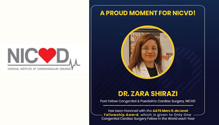 Heartfelt Honor: Dr. Zaara Receives AATS Mark R. De Leval Fellowship; Moment for Pakistan and NICVD