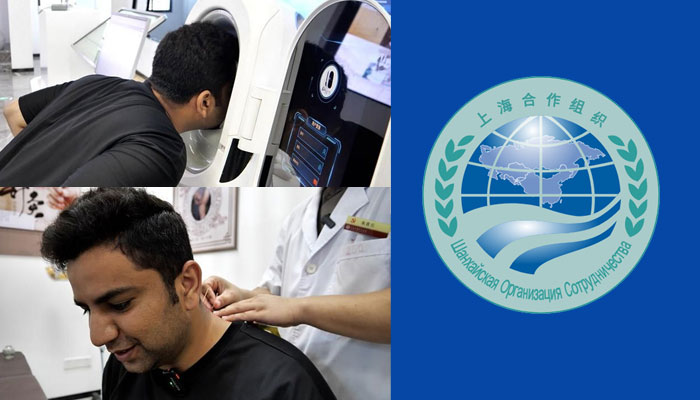 Pakistani Medical Student Experiences AI-Powered Traditional Medicine at SCO Forum